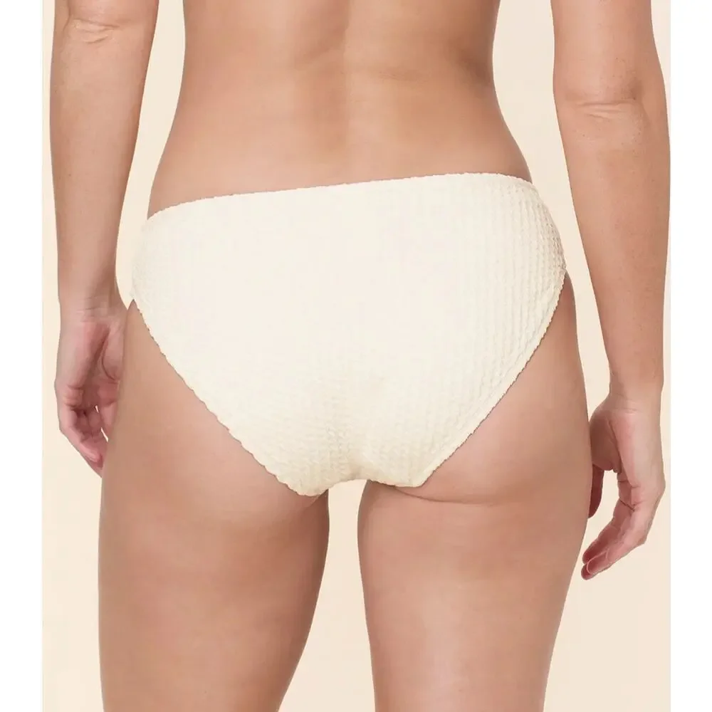 NWT Andie Swim Bikini Bottom Textured Black Size XL Retail $64